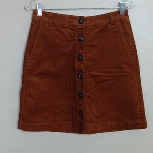 Cabi University Corduroy Skirt Size 4 Style# 3755